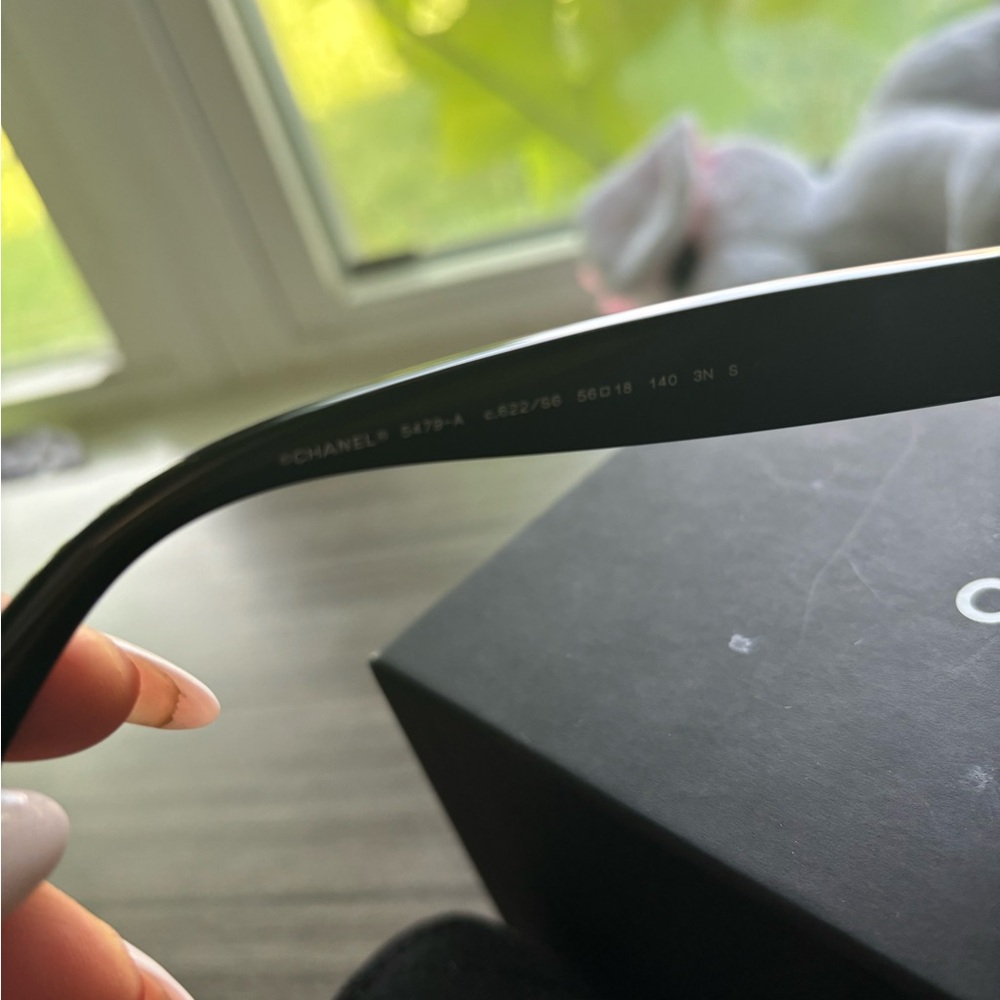 Chanel square sunglasses acetate black - Picture 4 of 5